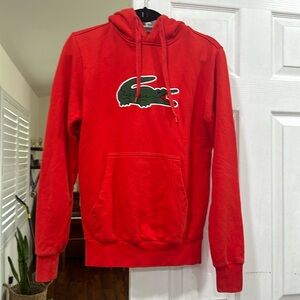 Size 2 Lacoste Red Hoodie (XS)